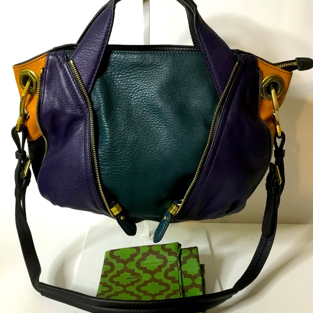 orYANY Lian Zip Soft Leather Like New Satchel Bag w/ Dust Bag